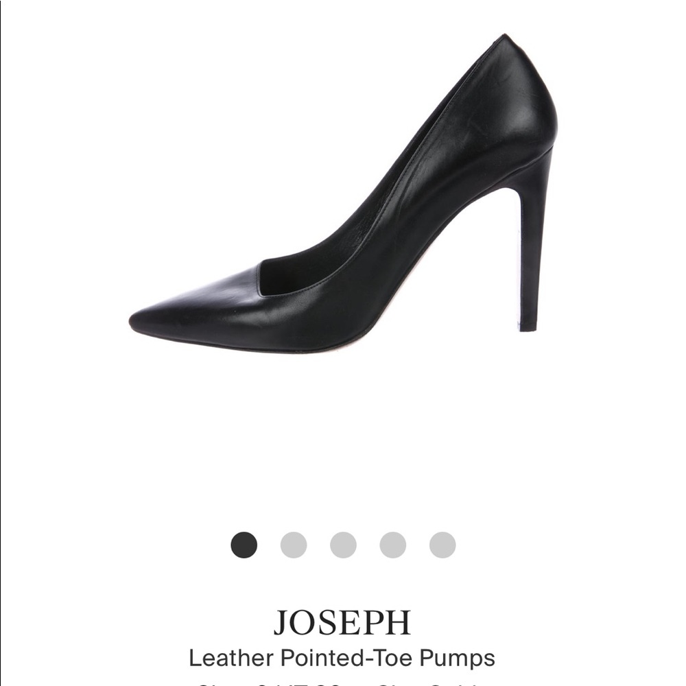 Joseph Classic black leather pumps